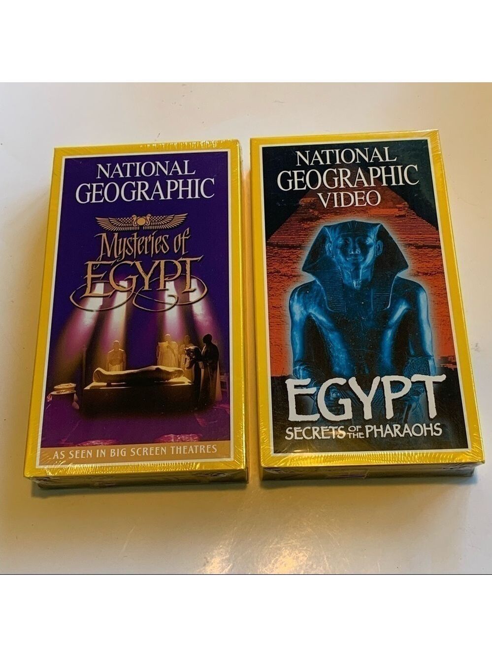 NATIONAL GEOGRAPHIC Mysteries of Egypt and Egypt Secrets of the Pharoahs two VHS